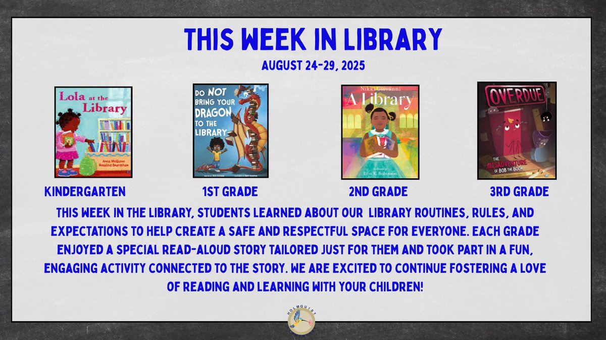 HMQLibrary's tweet photo. We welcomed our first classes back to the library this week!  We loved seeing our Hummingbirds for library orientations!

@holmquistes @alief_libraries

#hummingbirdsread #happytobeahummingbird #beyondthebook #alieflibraries https://t.co/i8VZgTkRUr