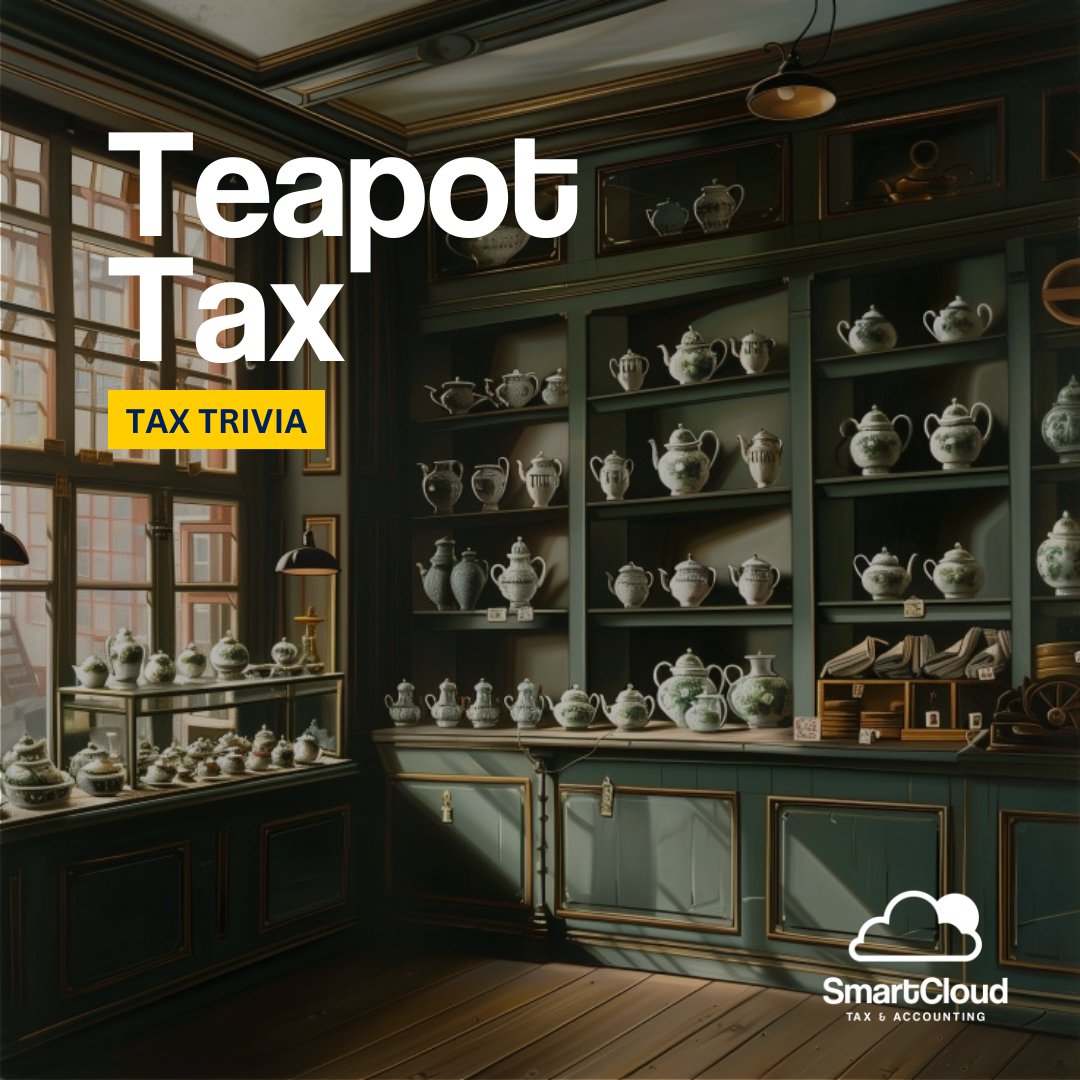 SmartCloudCPAs's tweet image. The Teapot Tax was a tax on the production and sale of teapots, aimed at raising funds by targeting common household items.

Learn how this tax impacted daily life and society.

Comment below to learn more!

#Startups #BusinessStrategy