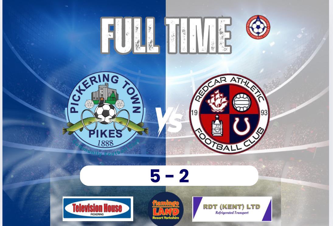 Full time | 🕕 

And that’s that… 

The Pikes have dumped northern league Redcar Athletic out of the FA Cup. 

A simply outstanding performance from every one of the lads tonight. Goals from Brown x 3, Thewlis, Wood secure the Pikes place in the second round qualifying of the FA