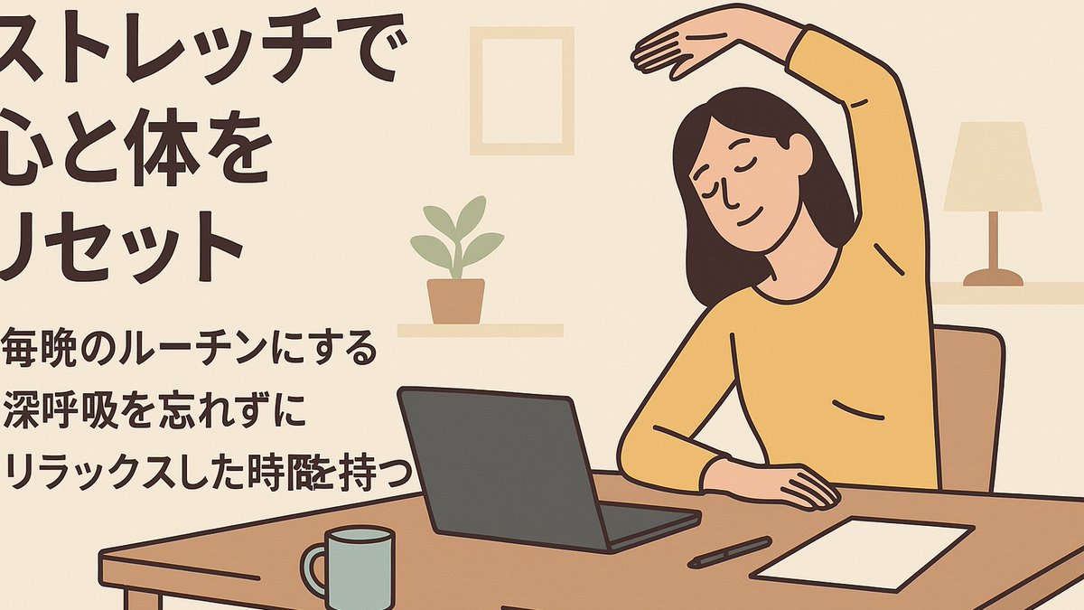 小さな習慣が大きなリカバリーに。毎晩5分のストレッチを取り入れよう！