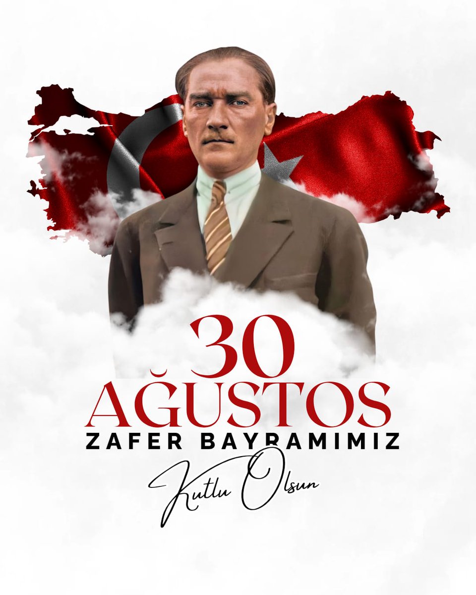 Büyük Taarruz’un ve Başkomutanlık Meydan Muharebesi'nin zaferle taçlandığı bu kutlu günde, başta Gazi Mustafa Kemal Atatürk olmak üzere, tüm kahraman şehit ve gazilerimizi minnet ve saygıyla anıyorum.

#30Ağustos #ZaferBayramı #MustafaKemalAtatürk