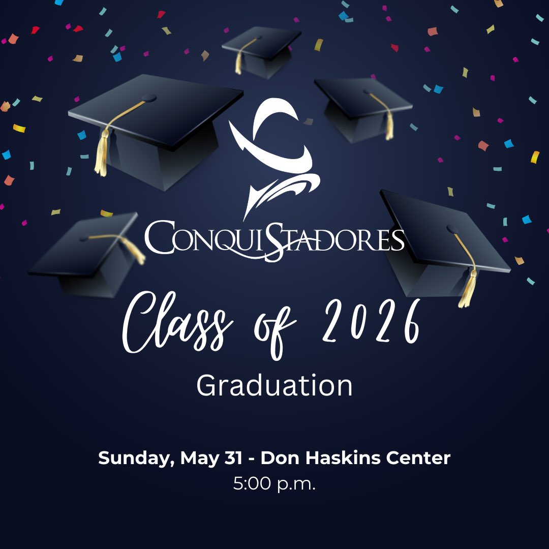 Del Valle HighSchool (@dvhsyisd) on Twitter photo Mark your calendars Class of 2026!
Graduation date is set! #OFOD #ItsWhatWeDo #WeAreOne #NeverSettleAlwaysConquer
#THEDISTRICT #ExcellenceByDesign @ysletaisd <a href="/VHairston_DVHS/">Valerie Hairston</a> Mark your calendars Class of 2026!
Graduation date is set! #OFOD #ItsWhatWeDo #WeAreOne #NeverSettleAlwaysConquer
#THEDISTRICT #ExcellenceByDesign @ysletaisd <a href="/VHairston_DVHS/">Valerie Hairston</a>