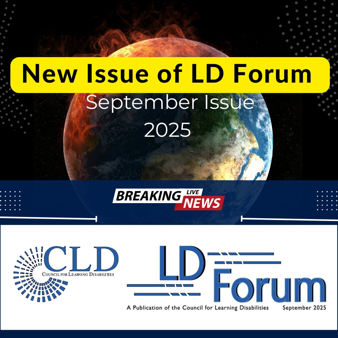 CLD International (@cldintl) on Twitter photo LD Forum – September Issue: Key updates, CLD Mission & Vision, and Conference Sponsorship Opportunities —all in one place.  council-for-learning-disabilities.org/wp-content/upl… LD Forum – September Issue: Key updates, CLD Mission & Vision, and Conference Sponsorship Opportunities —all in one place.  council-for-learning-disabilities.org/wp-content/upl…