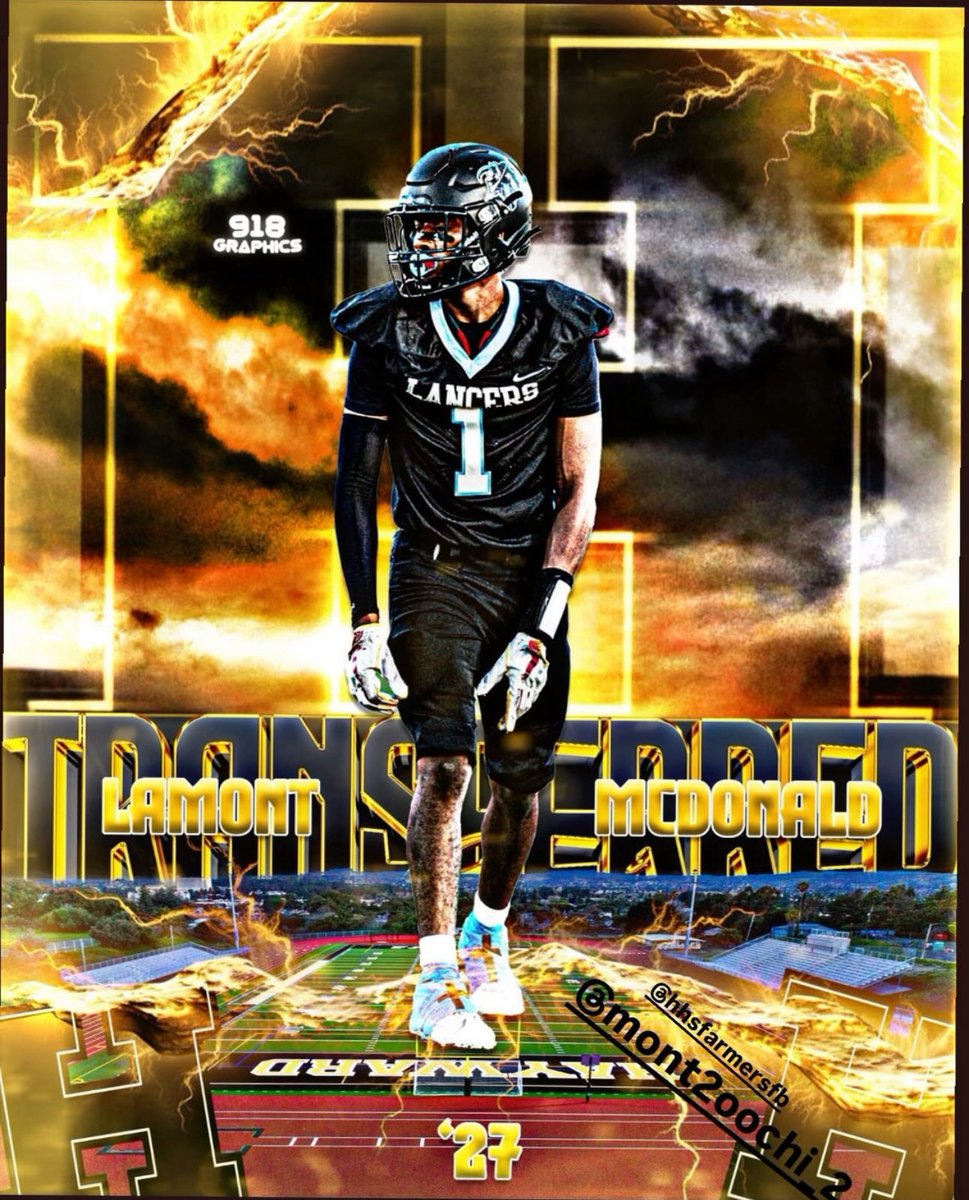 LamontMcDonald0's tweet photo. I have officially transferred to Hayward High school @HHSFarmersFB https://t.co/FDgVveVLQd