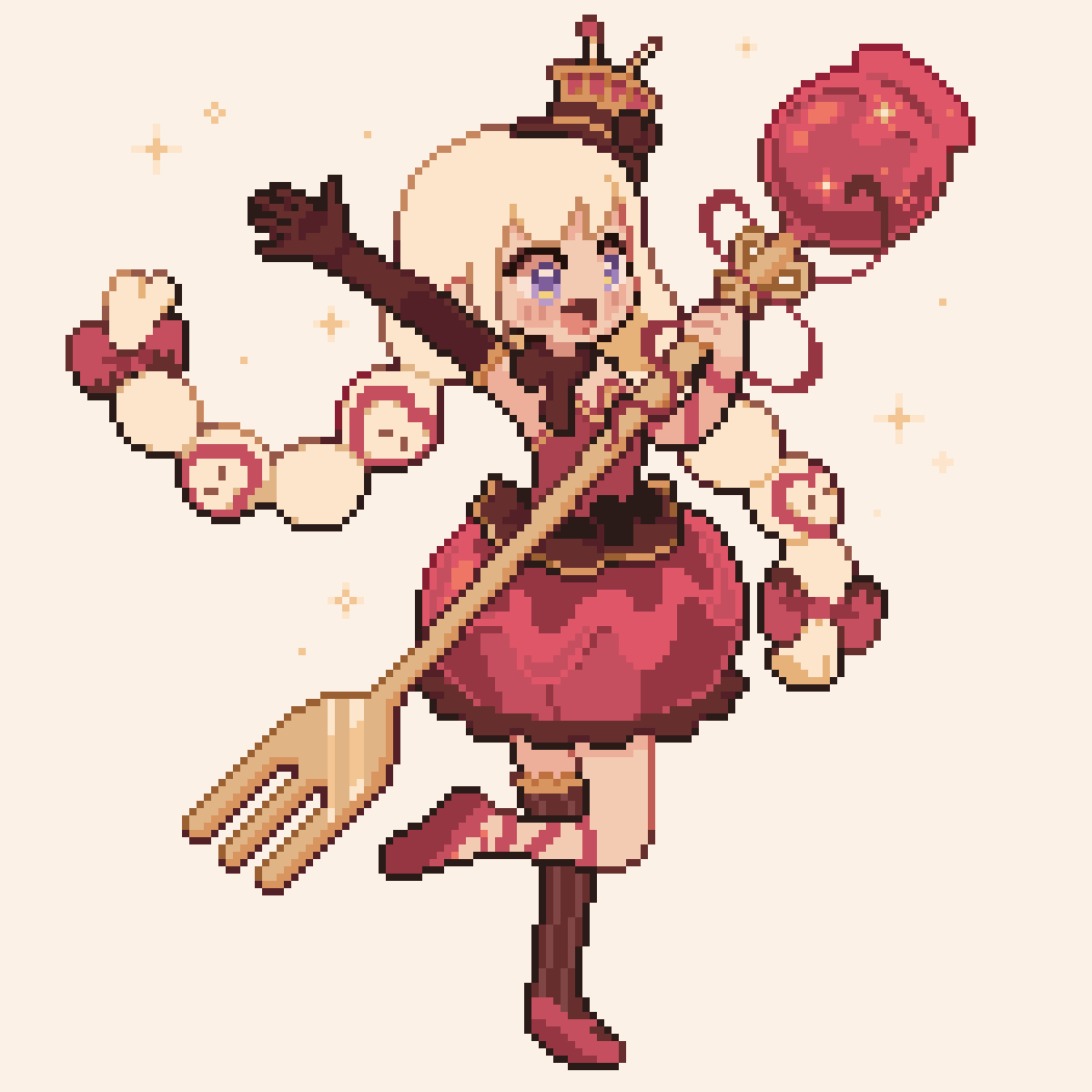 FINALLY I finished a little drawing of the outfit design that <a href="/whoisIDNA/">IDN/A🧬</a> made me!!!! THE DESIGN IS SO MAGICAL I HOPE I DID IT JUSTICE 💖💖💖

#artmellows