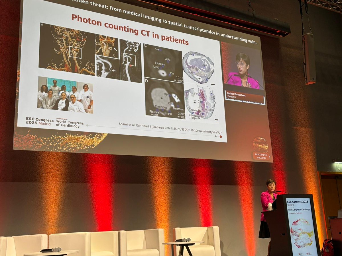 Really great talk and discussion from professor Isabel Gonçalves this morning at #ESCCongress! 

<a href="/escardio/">European Society of Cardiology</a>
