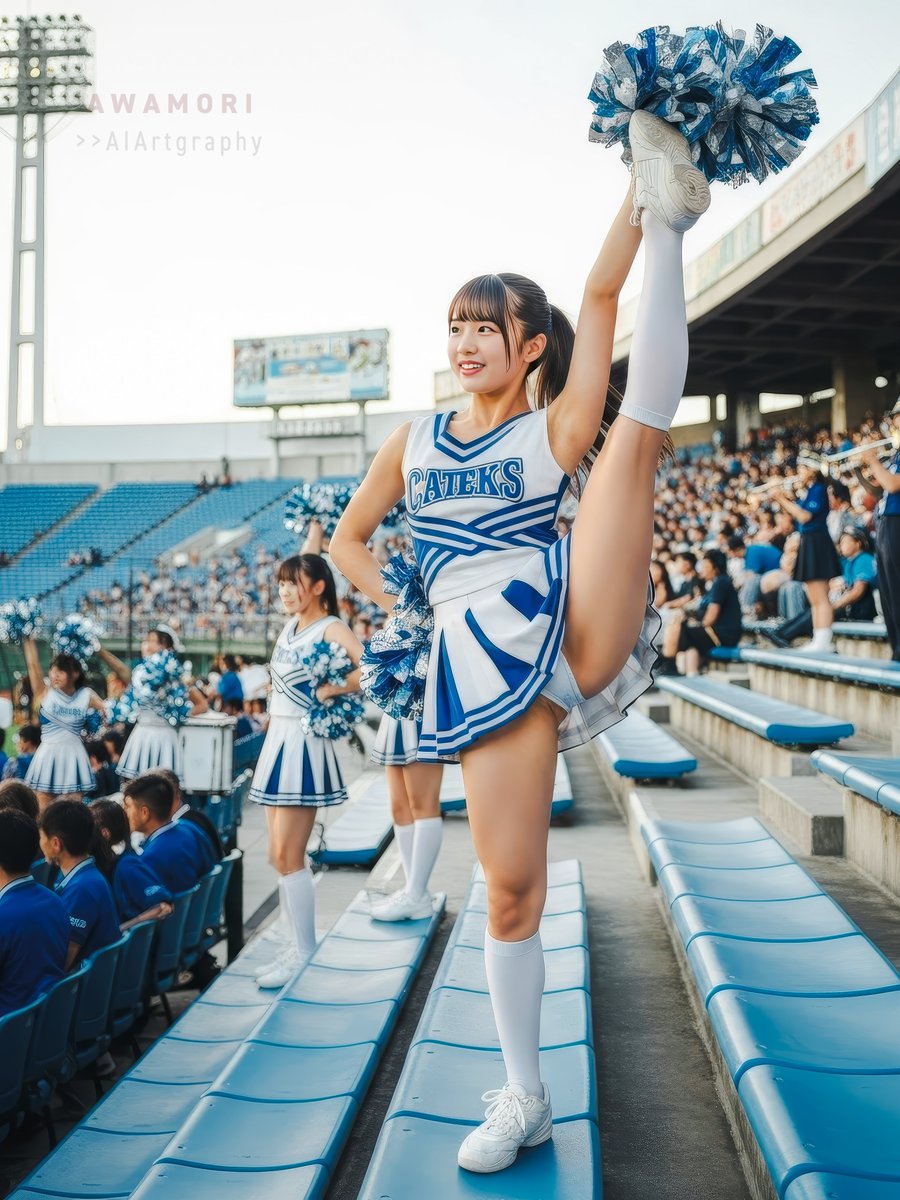 2022Awa's tweet image. 📢 #cheers_weekend
#cheerleaders #aiportrait #aiphotography #aigravure #aigirl #photoshop #lightroom #photorealism #firefly #Imagen4 #4K