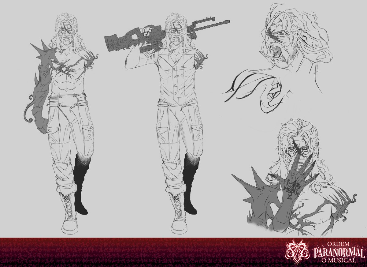 Repostando esses character design antigos que fiz do Veríssimo e Arthur portador da relíquia de sangue

#ordemparanormal