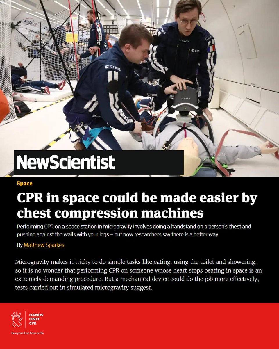 On Earth, you are the life-saving machine.🌍
Learn in 60 seconds: handsonly.org

<a href="/newscientist/">New Scientist</a> 
newscientist.com/article/249380…

HOCPR: 
youtu.be/WsH7l5jkanY

#HandsOnlyCPR #CPR