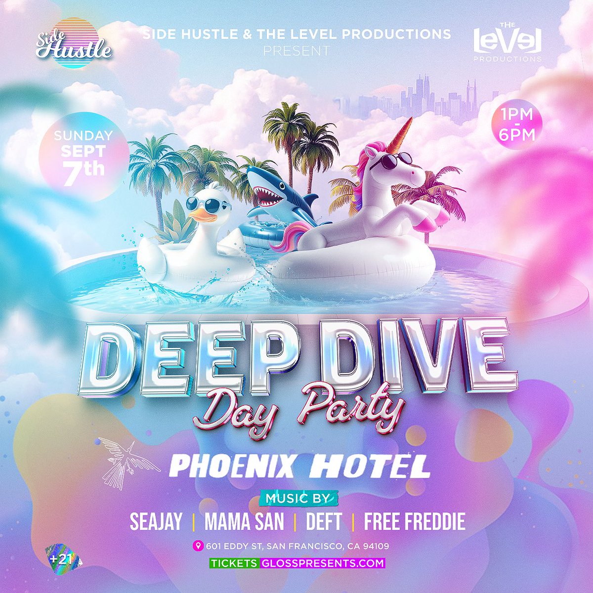 Next weekend @ The Phoenix Hotel.
Advanced tickets 🎟️ glosspresents.com #SanFrancisco #dayparty #music #food