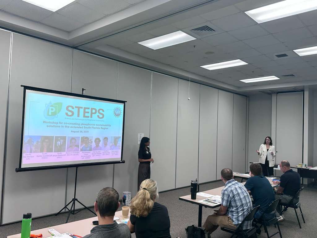 Today, our lab hosted a #STEPS workshop co‑creating P solutions for South  Florida. Grateful to <a href="/SFWMD/">South Florida Water Management District</a> &amp; @SJWMD participation. Mapped priorities &amp;  high‑impact sites. Thanks <a href="/UFIFAS_IRREC/">UFIFAS_IndianRiverREC</a> + our UF Aquatic TBL STEPS team.  <a href="/UF_ABE/">UF/IFAS Agricultural and Biological Engineering</a> <a href="/UF_IFAS/">UF/IFAS</a> <a href="/IFAS_Extension/">Dr. Andra Johnson</a> <a href="/UFCALS/">UF/IFAS College of Agricultural and Life Sciences</a> <a href="/UFSustainableAg/">Sustainable Ag UF</a>