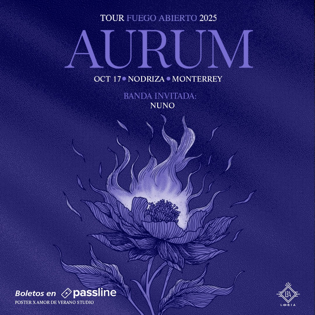 Después de una larga espera 𝐀𝐔𝐑𝐔𝐌 está de regreso en Monterrey para seguir festejando los 20 años de la banda como parte del 𝐅𝐮𝐞𝐠𝐨 𝐀𝐛𝐢𝐞𝐫𝐭𝐨 𝐓𝐨𝐮𝐫.
viernes 17 de octubre en el 𝐍𝐨𝐝𝐫𝐢𝐳𝐚 𝐄𝐬𝐭𝐮𝐝𝐢𝐨 boletos disponibles en 𝐏𝐚𝐬𝐬𝐥𝐢𝐧𝐞 𝐌𝐗