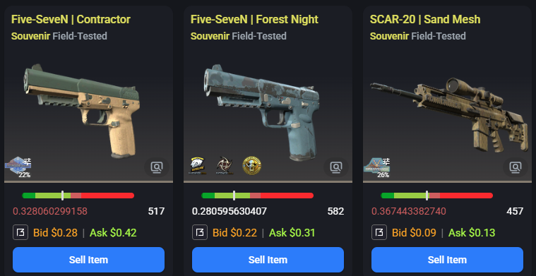 Selling/trading these. The five sevens are both best pos. Send offers if your intrested. Want them gone