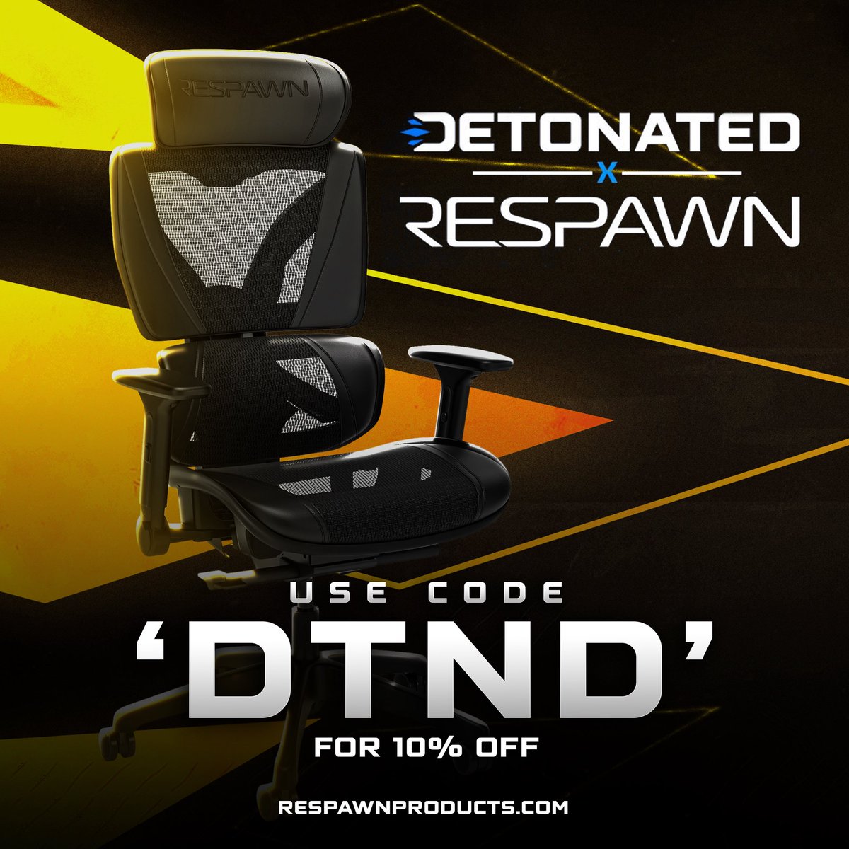 Gear Up for #BlackOps7 with <a href="/RESPAWNProducts/">RESPAWN 🪑</a> 🪑 

💥 Use Code ‘DTND’ for 10% off ANY ORDER on Chairs &amp; MORE — along with FREE Shipping!