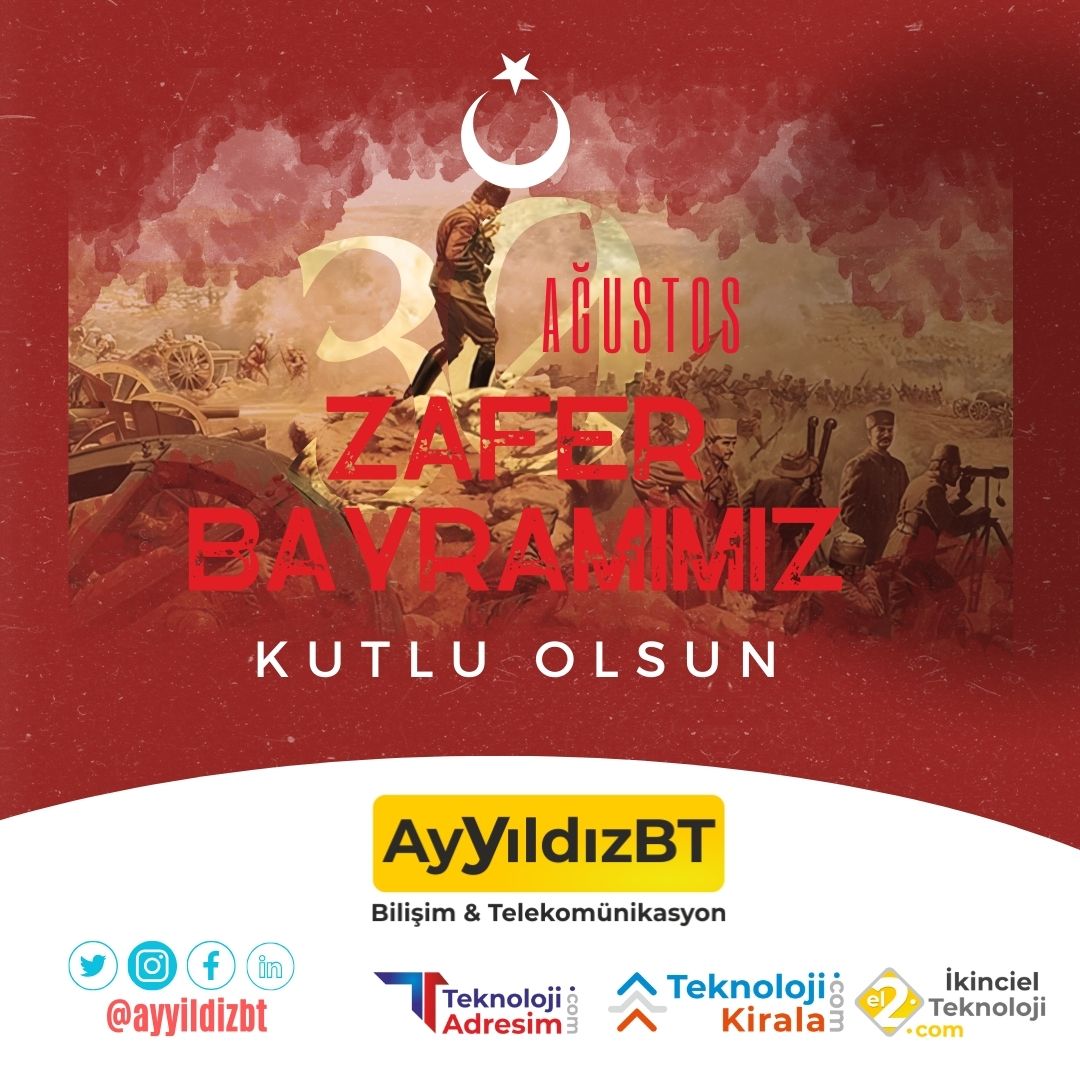 30 Ağustos Zafer Bayramımız Kutlu Olsun 🇹🇷

Gazi Mustafa Kemal Atatürk'ü, bu uğurda canlarını feda eden tüm şehitlerimizi ve gazilerimizi rahmetle anıyoruz.

#30AğustosZaferBayramı