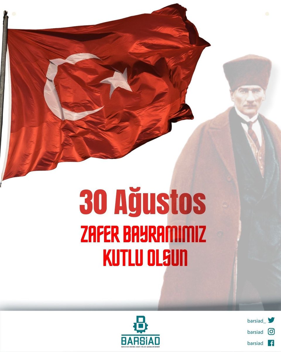 İstiklal mücadelemizin en parlak destanı olan Büyük Taarruz’un 103. yıl dönümünde; bağımsızlığımızı bizlere miras bırakan başta Gazi Mustafa Kemal Atatürk olmak üzere tüm şehit ve gazilerimizi minnetle anıyor, milletimizin 30 Ağustos Zafer Bayramı’nı kutluyoruz.