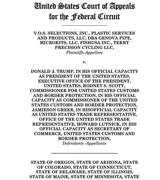 US Appeals Court rejects Trump Administration's IEEPA tariffs. 

The IEEPA tariffs are about 70 percent of them, by revenue.