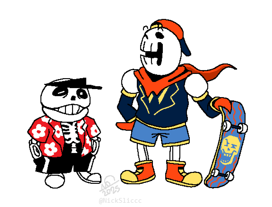 Remember when i did a Retake on Sans Undertale? yeah me neither. but i did one better. #undertale #sans #papyrus #retake