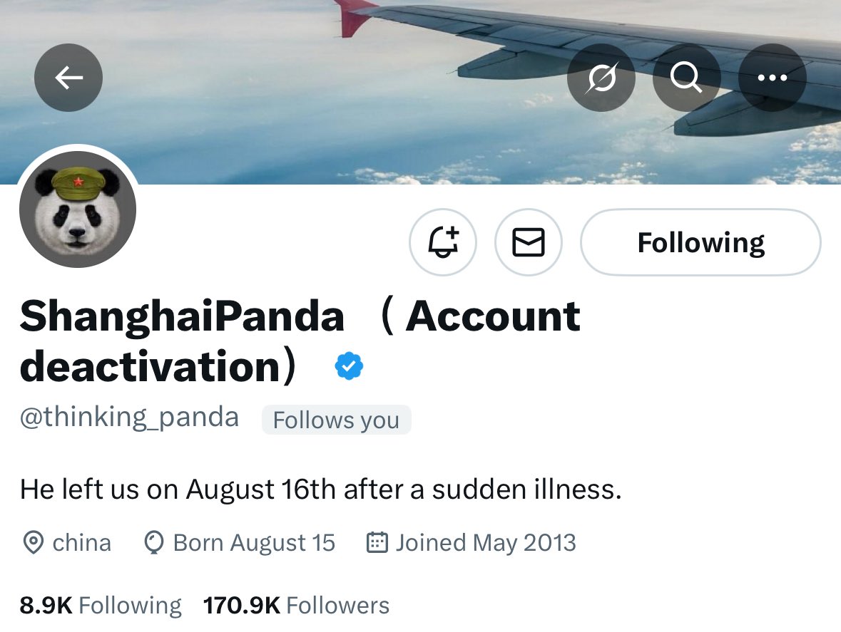 MatrixTrak's tweet image. No one knows when, his last post was on the same day he die.