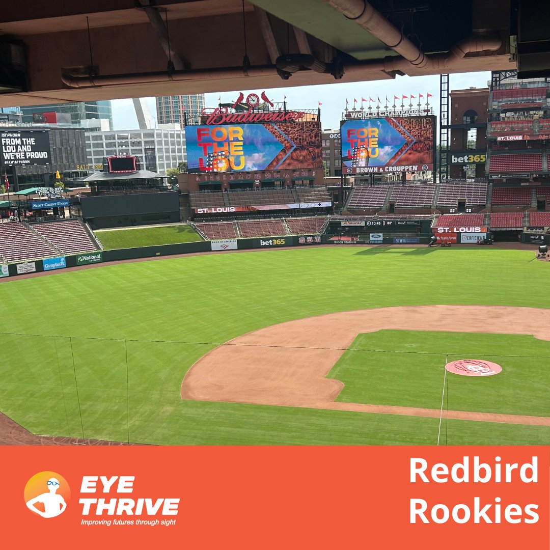 Our team had a home run day at Busch Stadium! ⚾👓 With <a href="/CardinalsCare/">CardinalsCare</a>, we gave Redbird Rookies eye exams + glasses on-site. Three teammates even discovered together they needed glasses. Now, they’re back on the field with clear vision! 🙌✨ #GlassesForTheLou #STLCommunity