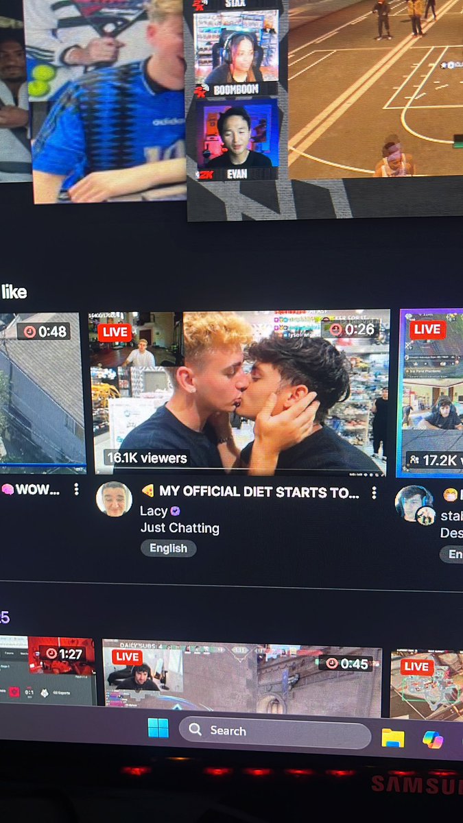 How is this the first thing I see when I open twitch….