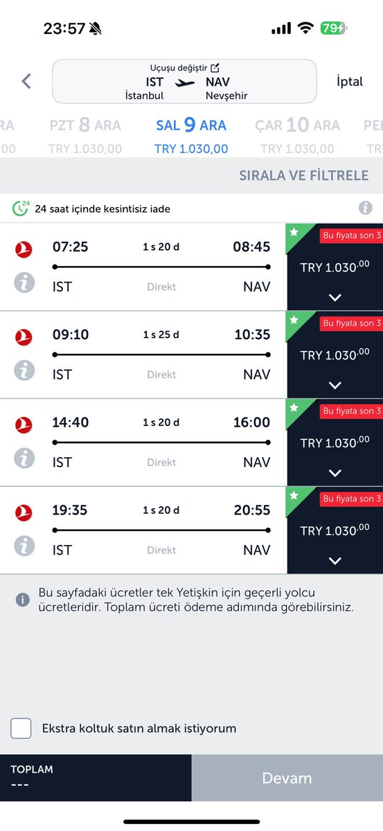 Dev kampanya başladı !

Türk Hava Yolları biletleri sadece 1030 TL !

Bilet kanıtı görselde ✍️

Sadece 125.000 adet bilet mevcut sabah olup da herkes duyurmadan bilet almayı unutmayın detaylar ve link bir sonraki tweet üzerinde olacak✍️✍️✍️

#reklam değildir