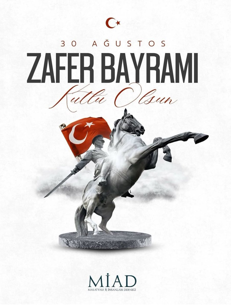 Gazi Mustafa Kemal Atatürk’ü ve kahraman askerlerimizi rahmet ve minnetle yad ediyor, cesaretleriyle destan, kanlarıyla tarih yazarak, bizlere bu toprakları yurt yapan tüm şehitlerimize Allah’tan rahmet diliyor, gazilerimizi saygı ve minnetle anıyorum.
#30AğustosZaferBayramı