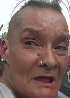TPSOperations's tweet photo. MISSING:
Tammy, 56
-last seen Aug 7 in the Coxwell Ave &amp; Danforth Ave area @TPS55DIV
-approx. 5'3", med build, brown wavy hair shaved on the sides, nose ring in right nostril, tattoos on right side of neck and left side of face
-white shirt with floral pattern
#GO1814638
^sm https://t.co/DPIk6Ssg9I