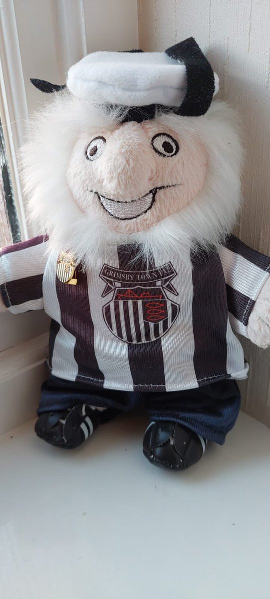 hannah_james's tweet photo. @LloydGriffith A-lot of my fam are all from up’t north but my dad is a mariner’s fan, living in Brackley, Northants now, and had this in his window the next morning. He was buzzing 🤣🎣 https://t.co/hDk2ioD59z