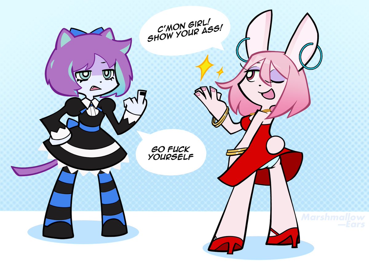 Marshmallow-ears ๐ (@marshmallowears) on Twitter photo Peachy and Grapes cosplaying as Panty and Stocking ๐ Peachy and Grapes cosplaying as Panty and Stocking ๐