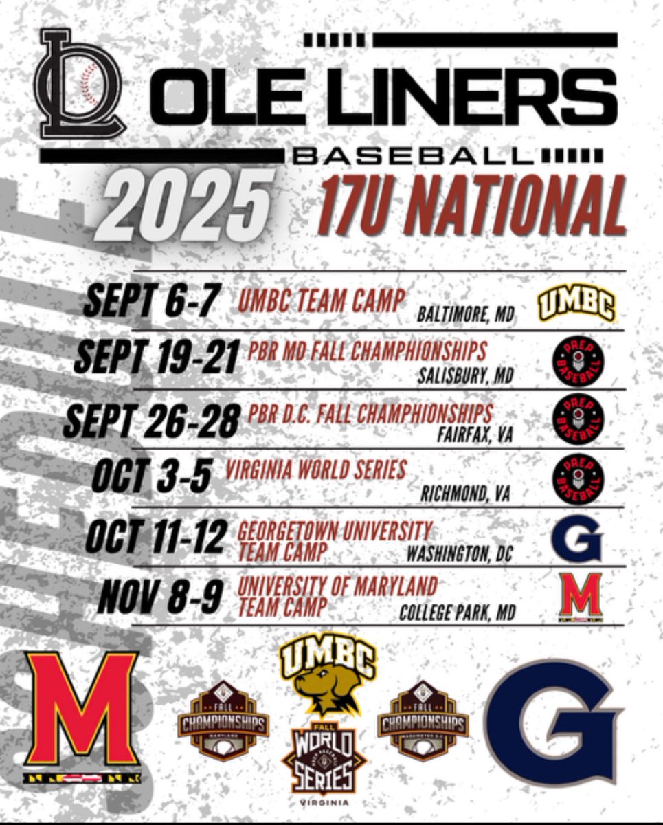 Mikey Schiano (2027) (@mikeyschiano) on Twitter photo Here is my fall schedule, excited to get going!!! #2027 <a href="/Ole_Liners/">Ole Liners Baseball</a> <a href="/Aplus_baseball/">A+Baseball Academy</a> <a href="/CoachG_MD/">Coach G</a> <a href="/PrepBaseballMD/">Prep Baseball Maryland</a> <a href="/JNaill8/">Jamie Naill Jr</a> Here is my fall schedule, excited to get going!!! #2027 <a href="/Ole_Liners/">Ole Liners Baseball</a> <a href="/Aplus_baseball/">A+Baseball Academy</a> <a href="/CoachG_MD/">Coach G</a> <a href="/PrepBaseballMD/">Prep Baseball Maryland</a> <a href="/JNaill8/">Jamie Naill Jr</a>