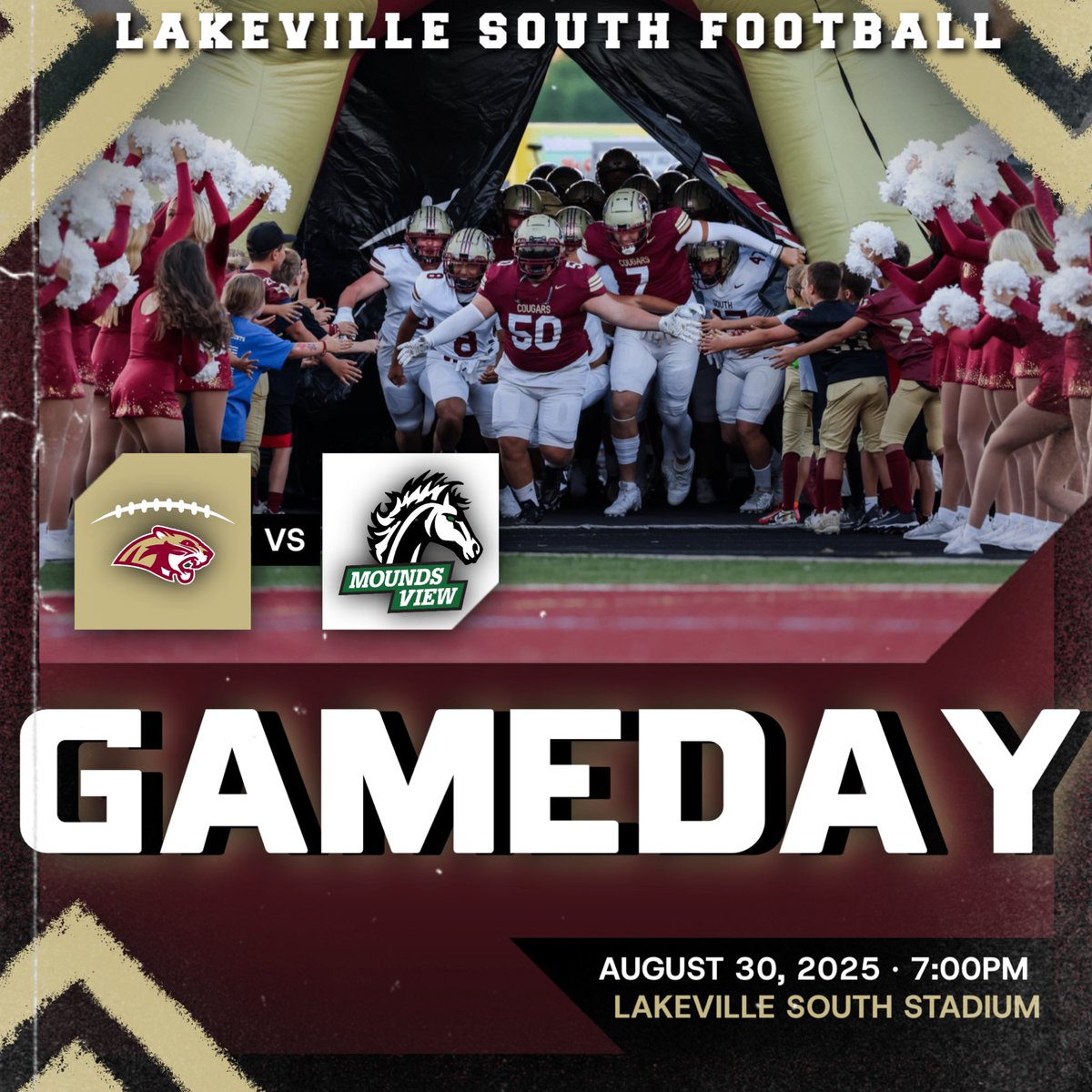 Lakeville South Football (@lshscougarsfb) on Twitter photo It's GAMEDAY! GO COUGARS!
See you at the LS Stadium tonight
 Aug 29th, 7pm Kickoff!
Youth Night PLUS BEACH OUT! 
For Tickets: gofan.co/app/school/MN6…
For Livestream: gametimemn.com/lshs-cougars-
live/ It's GAMEDAY! GO COUGARS!
See you at the LS Stadium tonight
 Aug 29th, 7pm Kickoff!
Youth Night PLUS BEACH OUT! 
For Tickets: gofan.co/app/school/MN6…
For Livestream: gametimemn.com/lshs-cougars-
live/