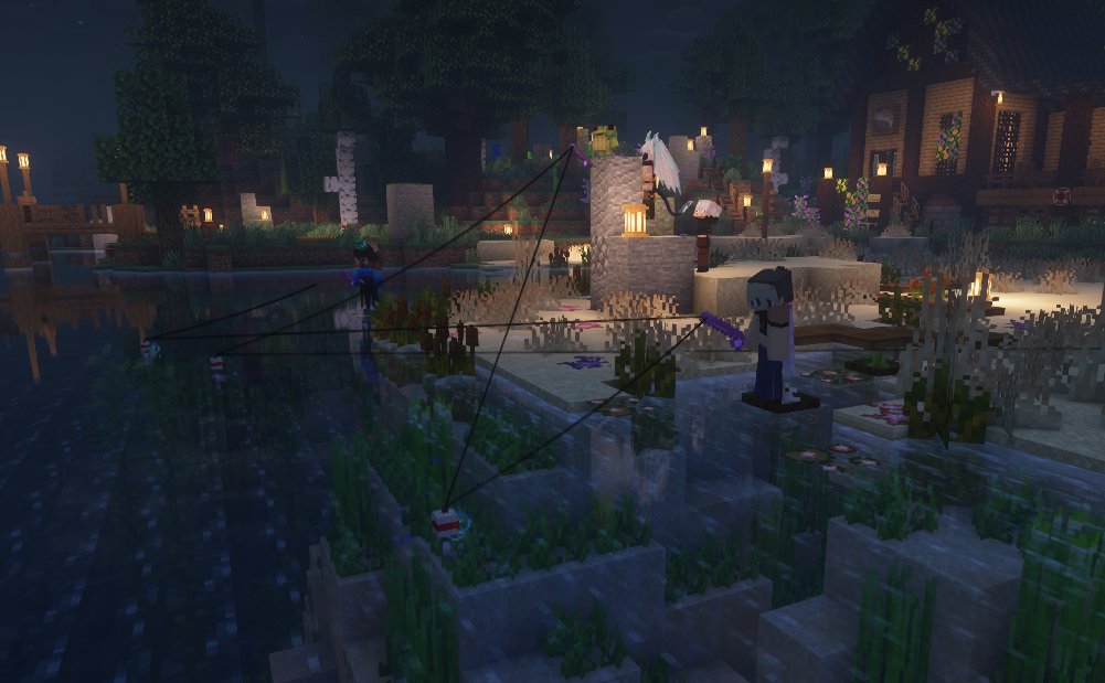 ChorionSMP's tweet image. The residents of ChorionSMP Take up some fishing in a little tournament hosted @gradientx__ 

Some friendly competition away from the angst and lore might do them all very well!!