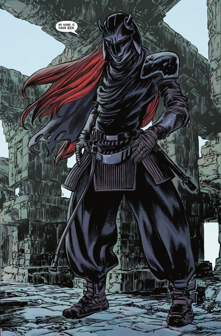 New look at Tava Ren, Kylo Ren’s successor as leader of the Knights of Ren

🎨 from Legacy of Vader #8 by Stefano Raffaele
