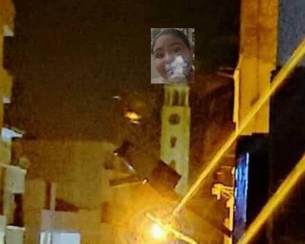 ظهور طفلة الشيبسي فوق كنيسة مارجرجس بالمنيا