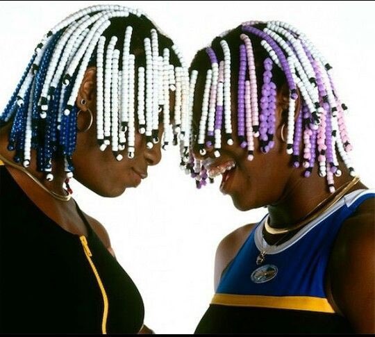 — a young venus &amp; serena williams &amp; their iconic beads. 👩🏾‍🦱🎾