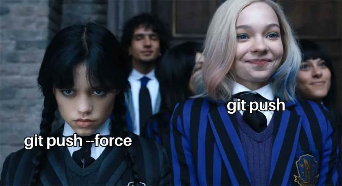 bobai_joel's tweet image. &quot;git push&quot; vibes vs &quot;git push --force&quot; consequences…🤔 choose your fighter ⚔️
#CodingHumor #DevLife #GitProblems