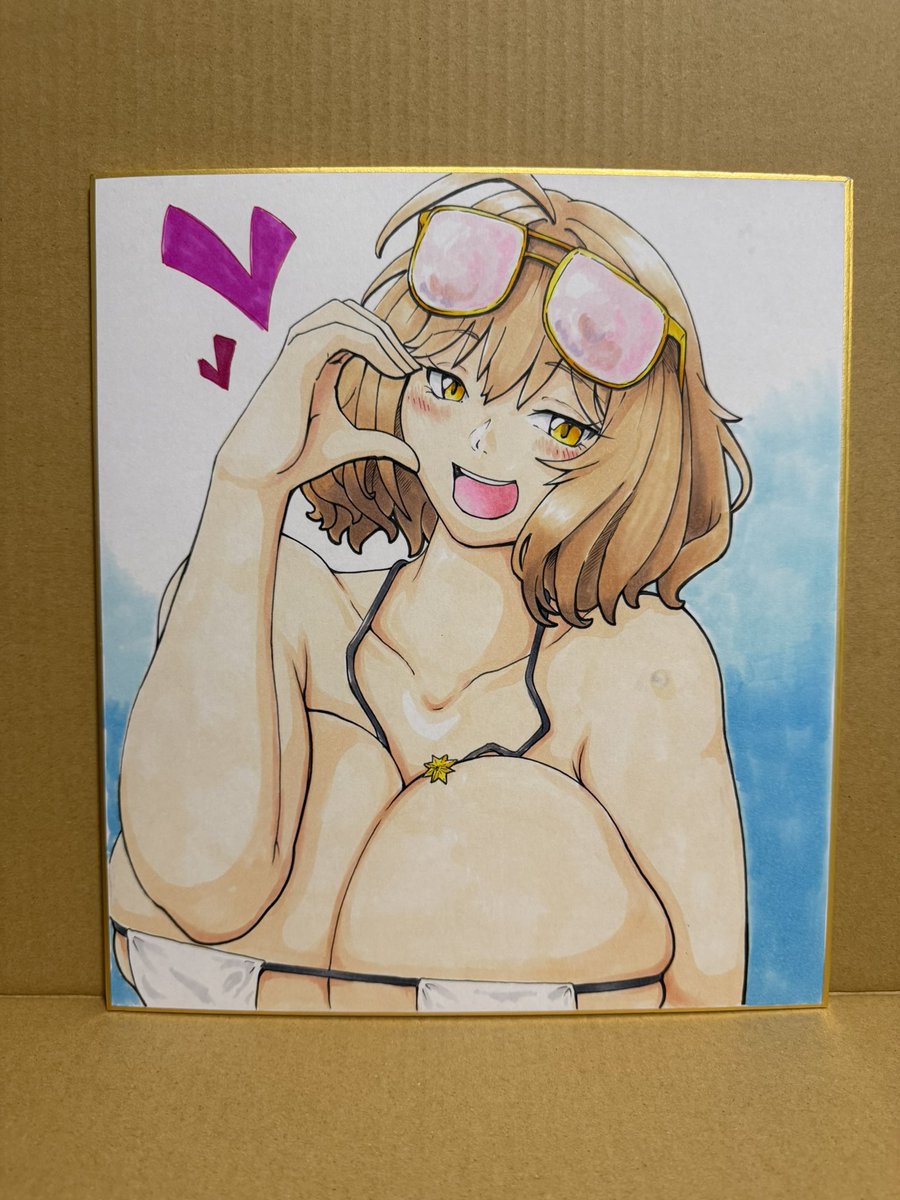 アニスの色紙絵....
これ販売するよ〜って言ったら、購入希望の方とかいる??? 