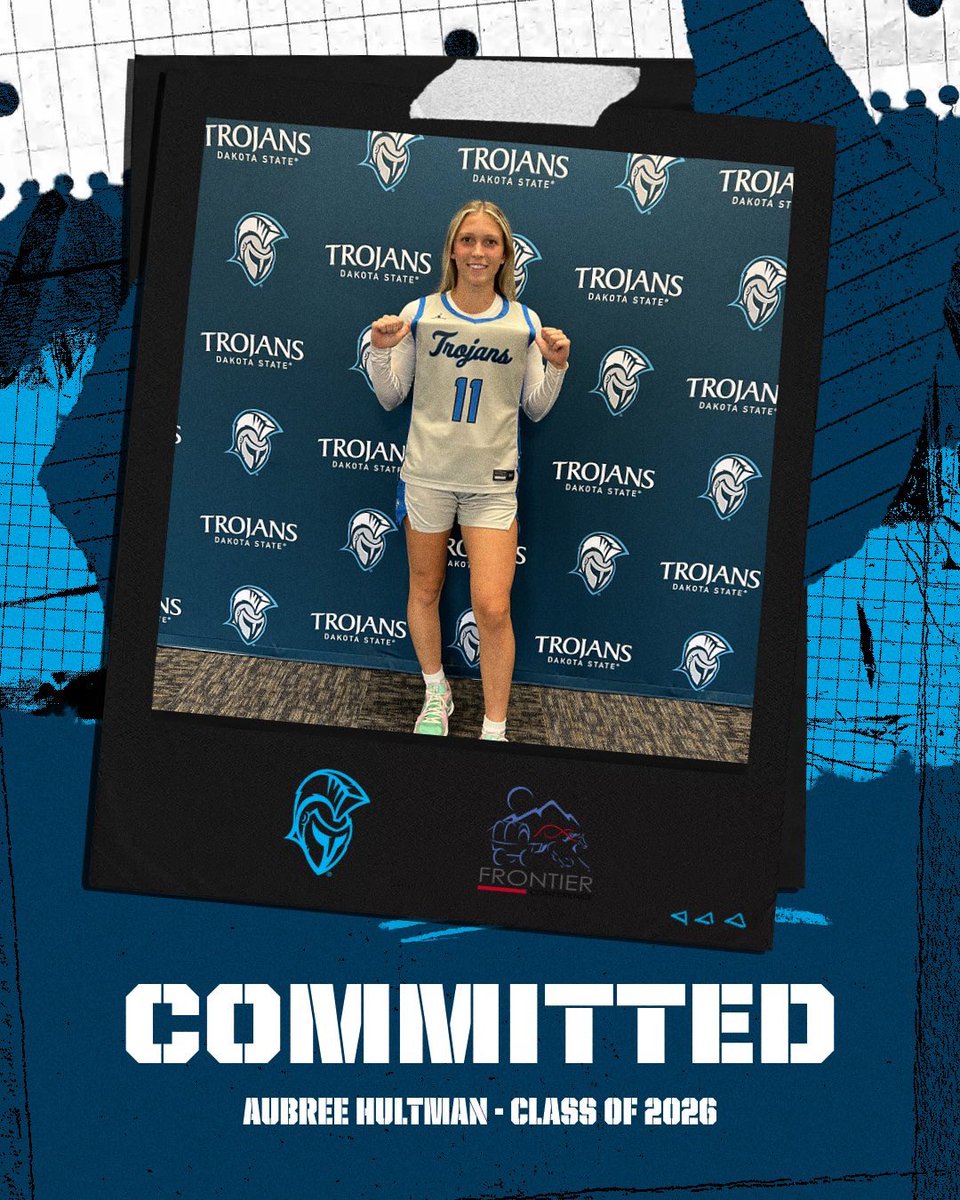 AubreeHultman's tweet image. COMMITTED!! I’m so excited to announce my commitment to @dakotastate_wbb ! So thankful for this opportunity! Thank you to my family, coaches, teammates, and friends for helping me get to where I am today! 
GO TROJANS!!!!⚔️💙