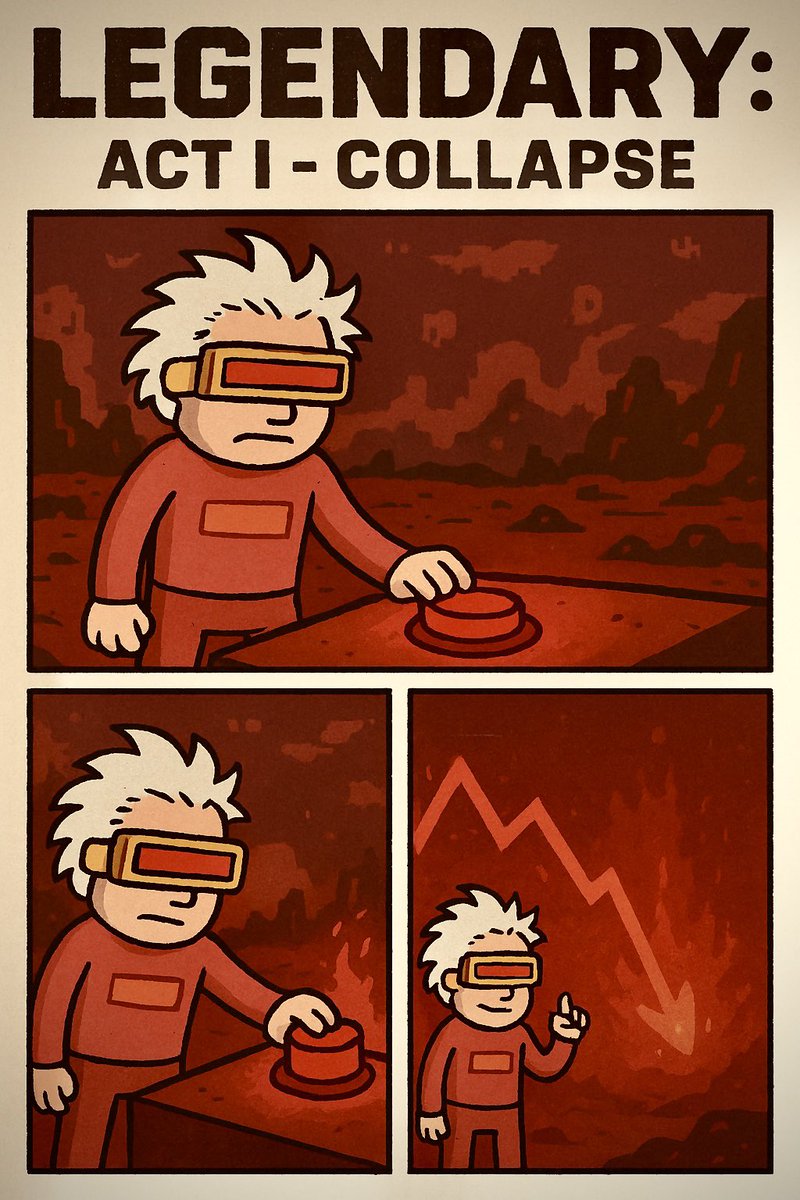 Zirpu33's tweet image. THE RED EXPERIMENT 🧪🔥

1/ THE COLLAPSE

The floor cracked.
Panic spread.

Bots feasted on weak hands.

What looked like chaos… was an experiment.

The first stage: destruction.

@madscientists_x  #RedRubyRebels #REDvolution @Red_Planet_Dao