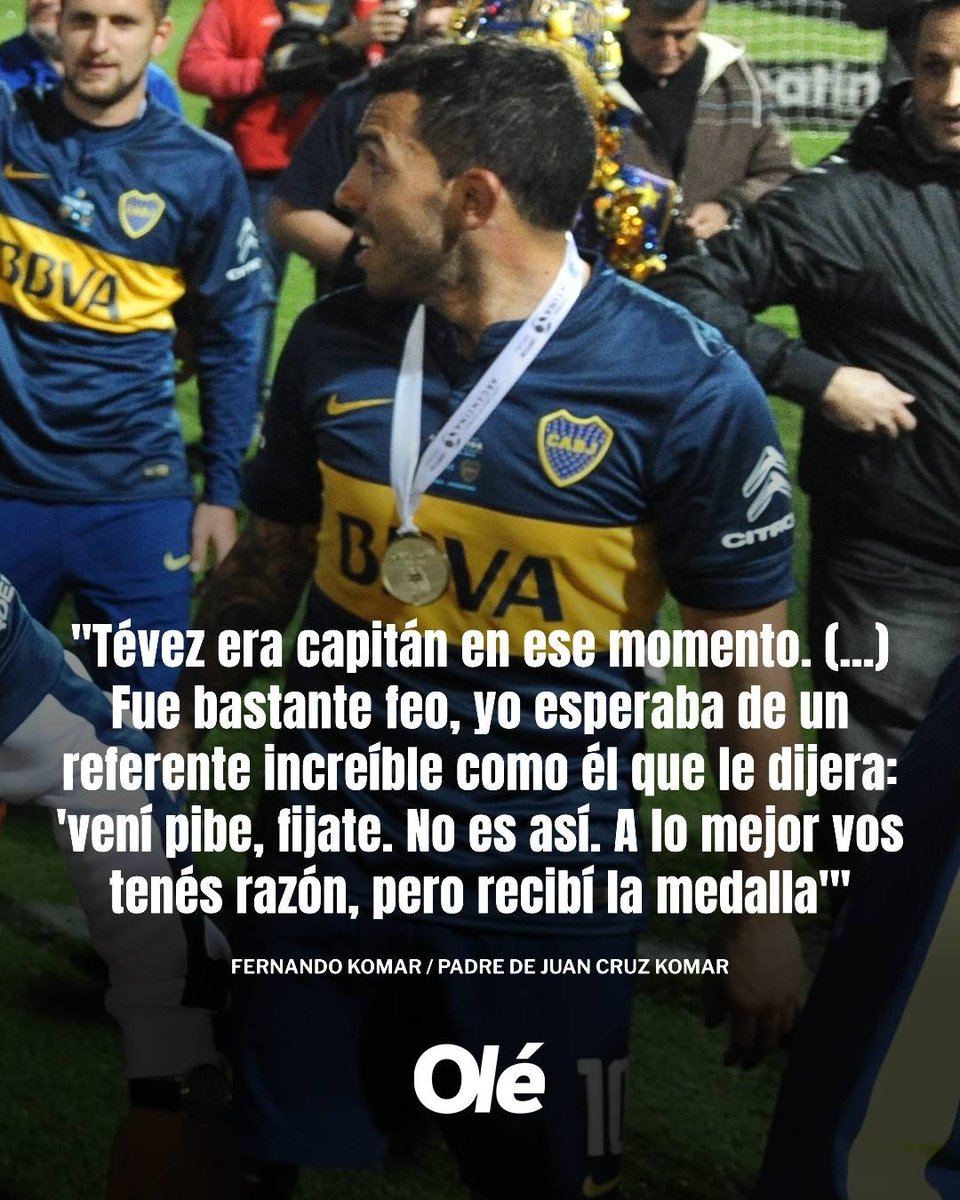 DiarioOle's tweet image. 🔍💬 JUAN CRUZ KOMAR EN LA FINAL DE COPA ARGENTINA VS. ROSARIO CENTRAL: &quot;YO NO VOY A RECIBIR NINGUNA MEDALLA PORQUE ESTO FUE UN ROBO&quot;

El padre del actual jugador del Canalla habló sobre la decisión de su hijo de no recibir la medalla y la postura que tomó Tévez, capitán del…