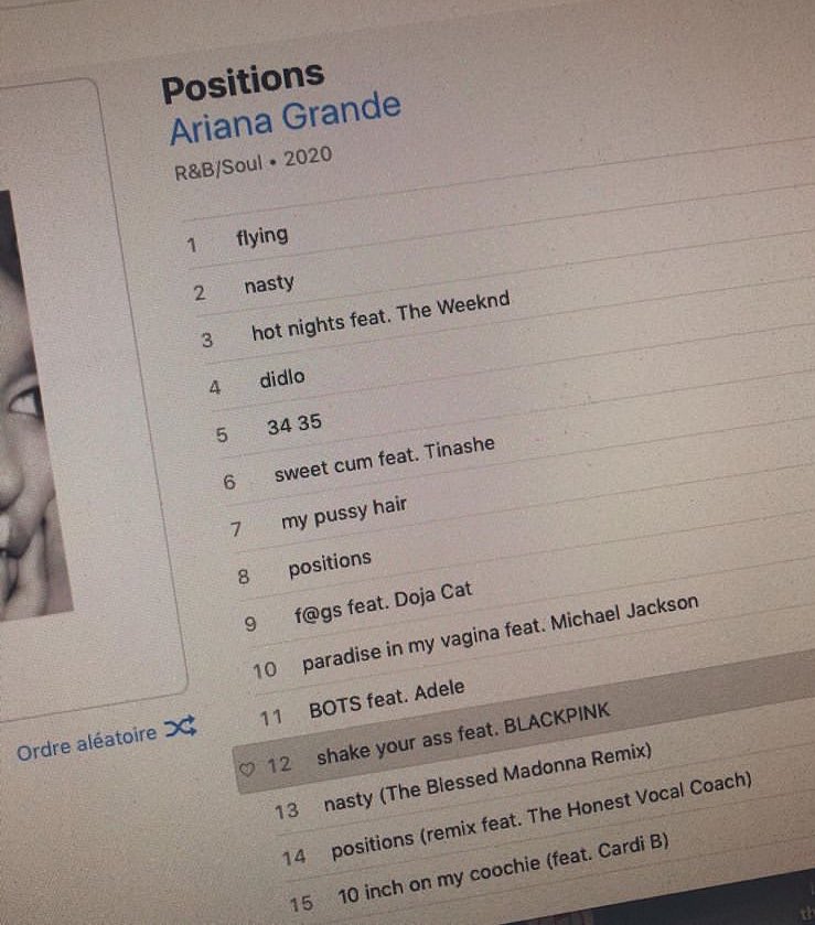 who remembers the fake track list from positions