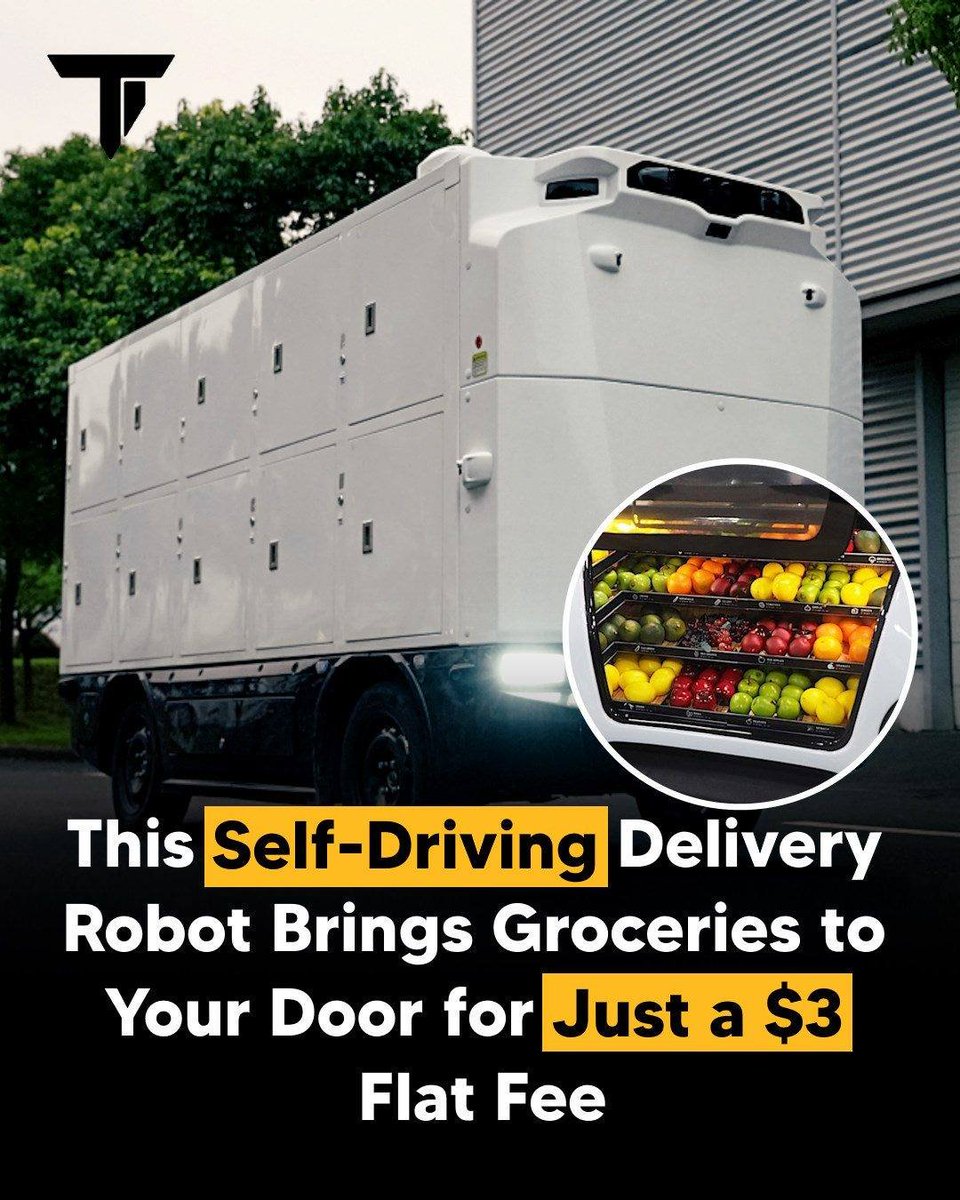 CyberpunkTTRPG's tweet image. Self-Driving Delivery Robot Brings Groceries To Your Door Just A $3 Flat Fee #DeliveryRobot #MobileStore #Groceries #Cyberpunk #TTRPG #RPG