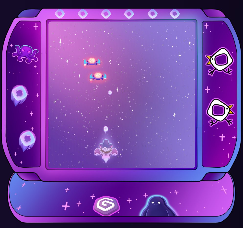 MTernovskiy's tweet image. We couldn’t stop at just one…
Presenting Duckman and Monad Invaders
Two retro-arcade mini-games built on top of Monad vibes:
Duckman - maze chase featuring familiar faces from the ecosystem
Monad Invaders - our mascot Gemparian exploring the cosmos

Built as part of Monad…