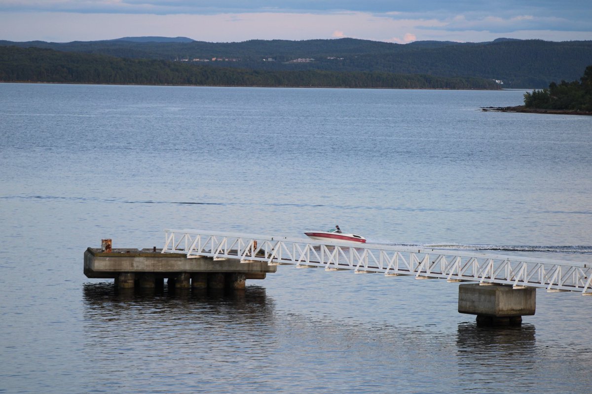 Enjoying the view from my deck in Botwood tonight