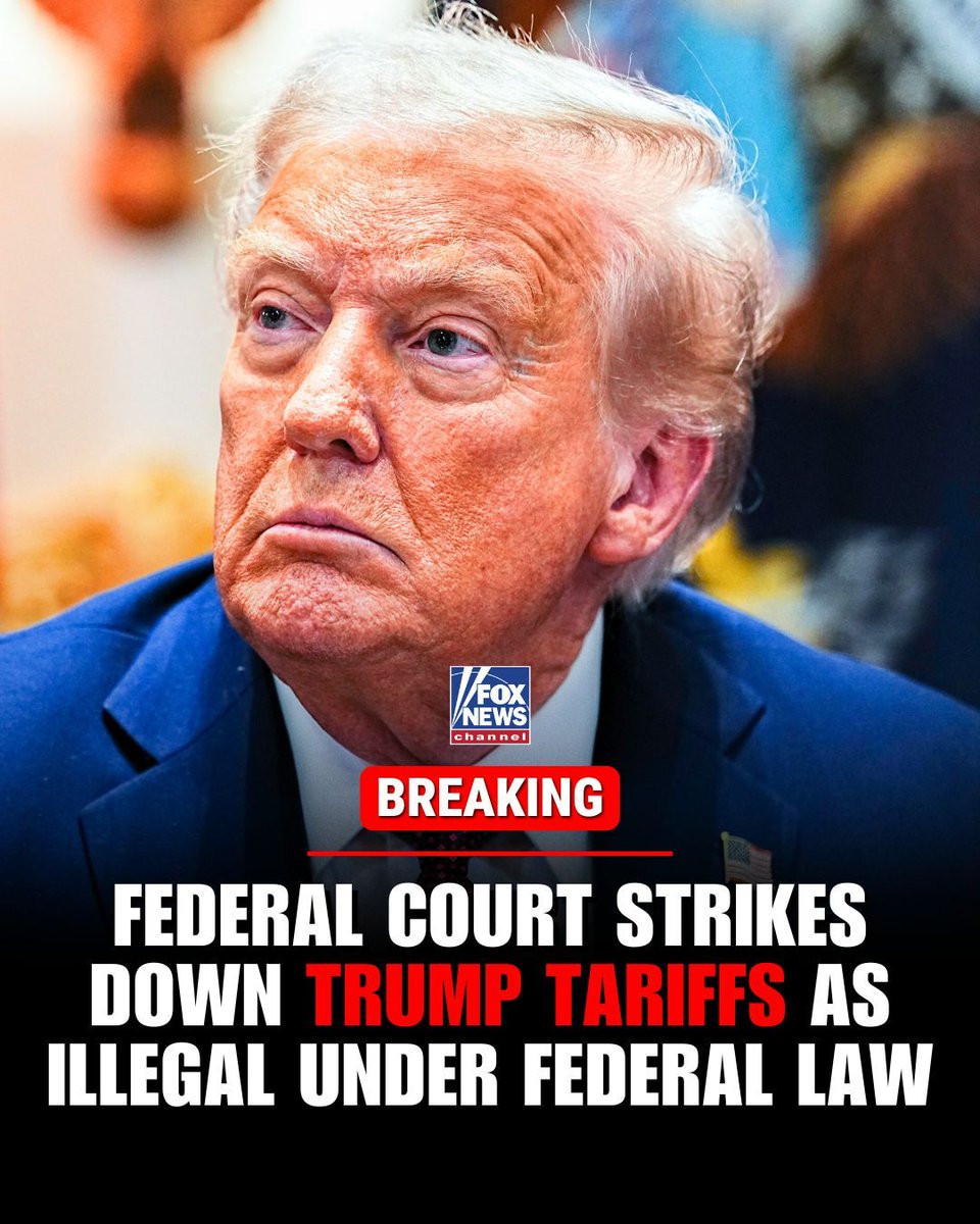 Fox News (@foxnews) on Twitter photo A federal appeals court has ruled that most of President <a href="/realDonaldTrump/">Donald J. Trump</a>'s tariffs are illegal. A federal appeals court has ruled that most of President <a href="/realDonaldTrump/">Donald J. Trump</a>'s tariffs are illegal.
