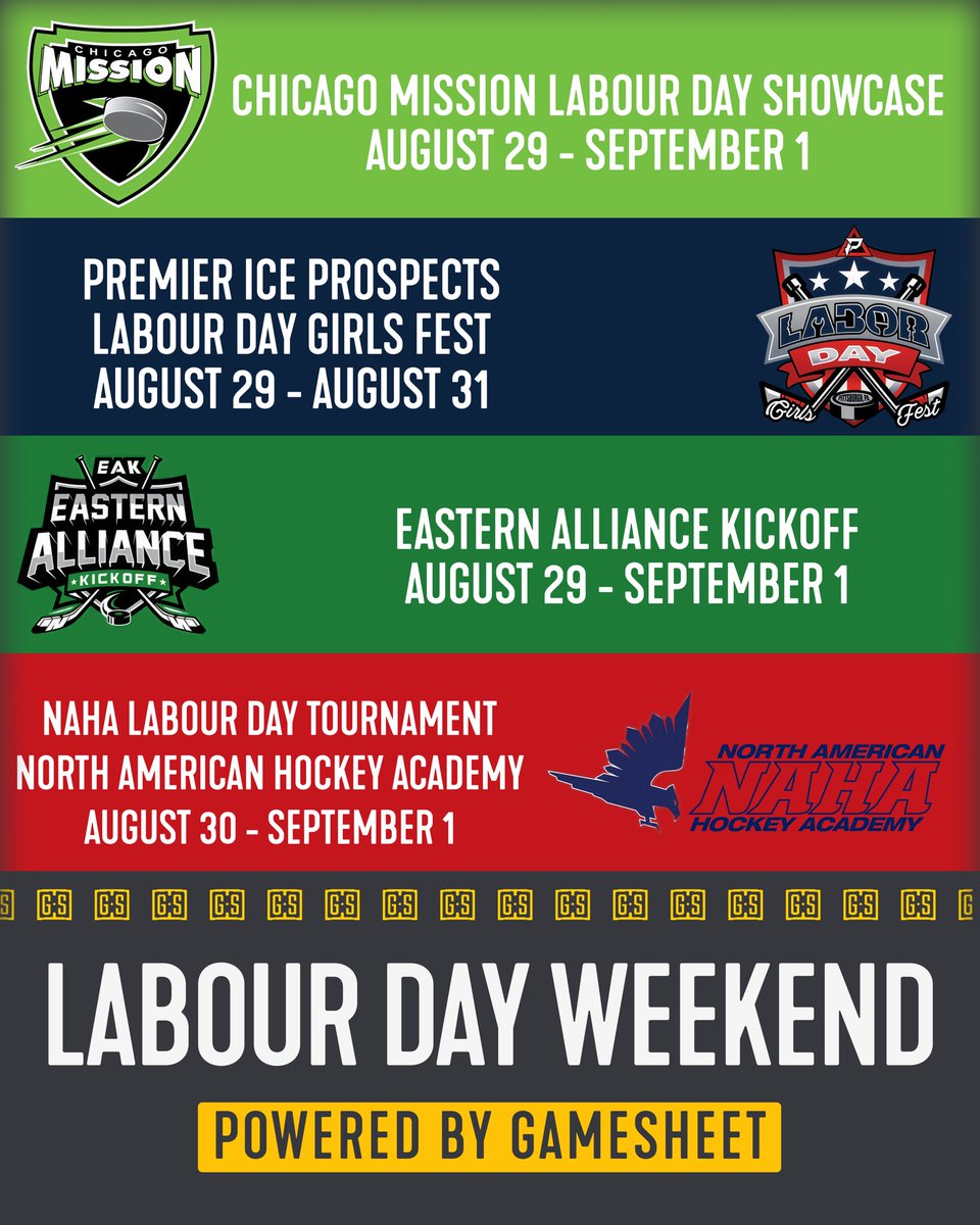 GameSheetInc's tweet image. Lots of games on deck for Labour Day Weekend👀

Check out all the action!