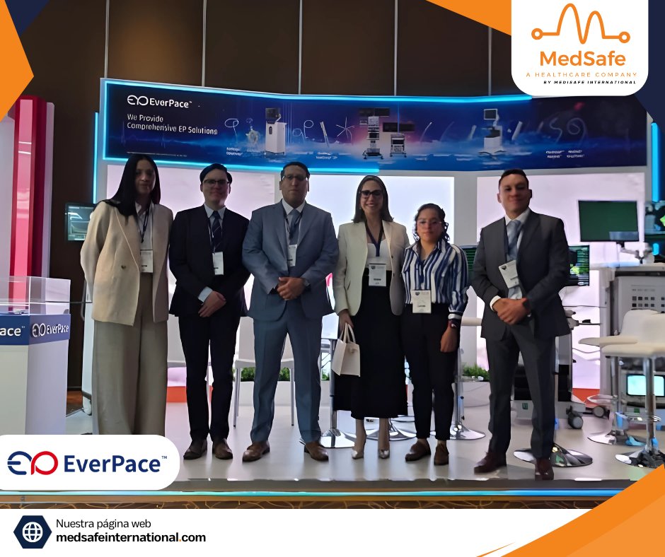 MedSafeint's tweet image. En MedSafe International nos enorgullece haber estado presentes en el Congreso Mexicano de Arritmias SOMEEC 2025 en compañía de EverPace™️ @MicroPortEP, haciendo el lanzamiento oficial de la tecnología en México. 

#EPeeps_Bot #EP_Bot #EPeeps