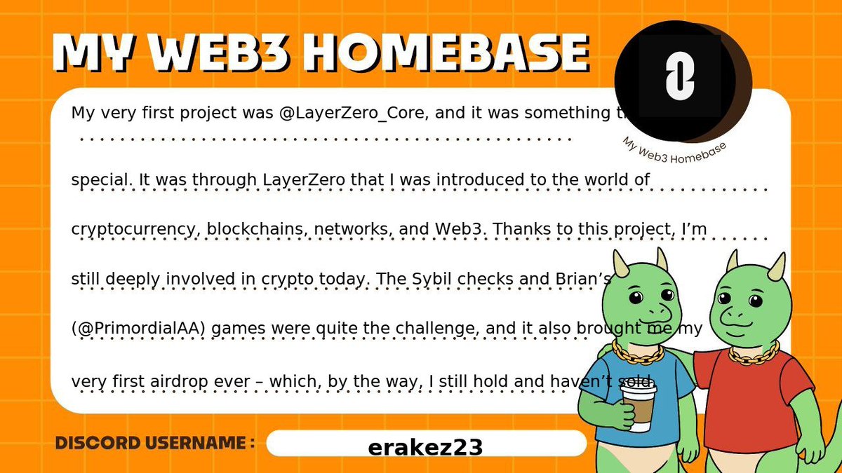 Erakez23's tweet photo. Remembering your first steps, you might even shed a few tears🥲🥲🥲 @LayerZero_Core @PrimordialAA @TREX_chain
#MyWeb3Homebase https://t.co/8sze6fVvWm