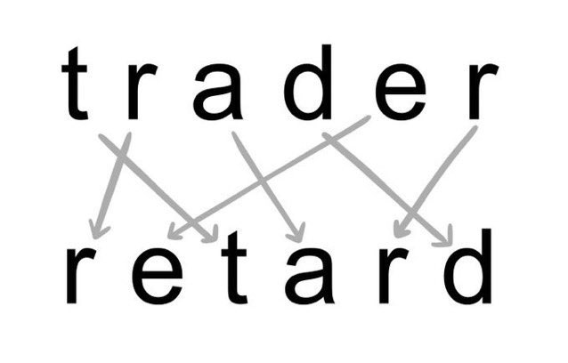 If you're holding #Bitcoin and consider trading it for something else, you might just be a #retard. You need to kill your ego first and step out of your habitual #fiat bubble. The solution: don't trade! Just #Hodl !